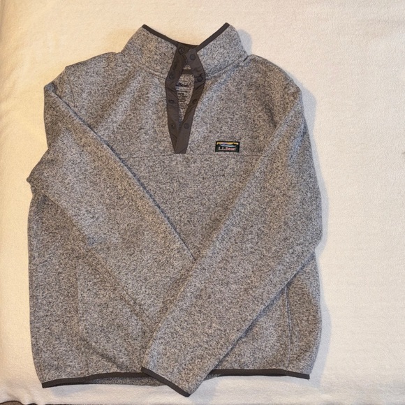 L.L. Bean Other - Men's L. L Bean Gray Sweater with Button Collar